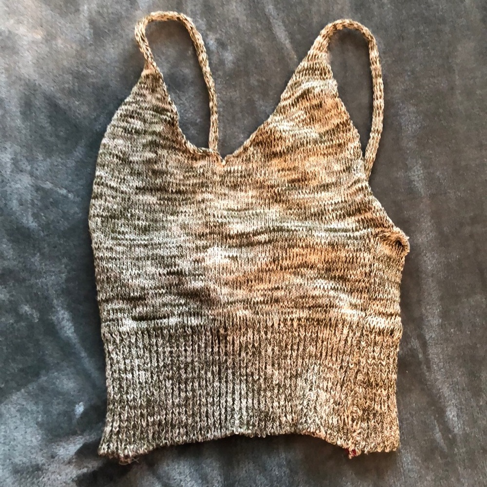 Knitted crop top tank size Small